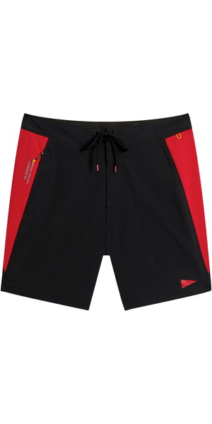 2026 Florence Marine X Mens Cordura Airtex Boardshort FMBS00058 - Black Racing Red